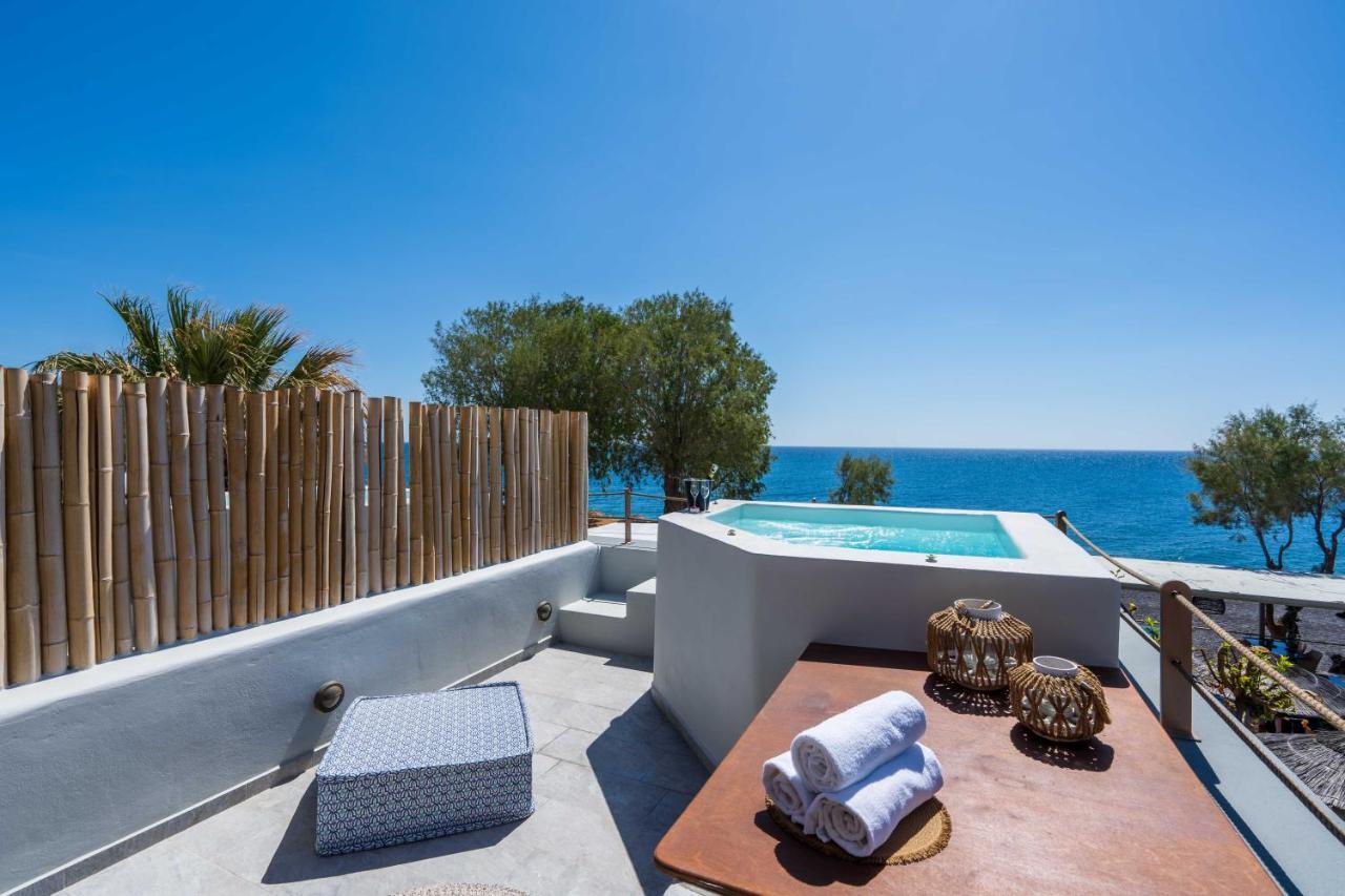 Elixir Del Mar On The Beach Kamari  Bagian luar foto
