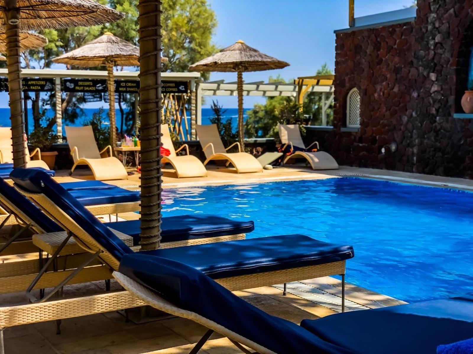 Elixir Del Mar On The Beach Kamari  Bagian luar foto