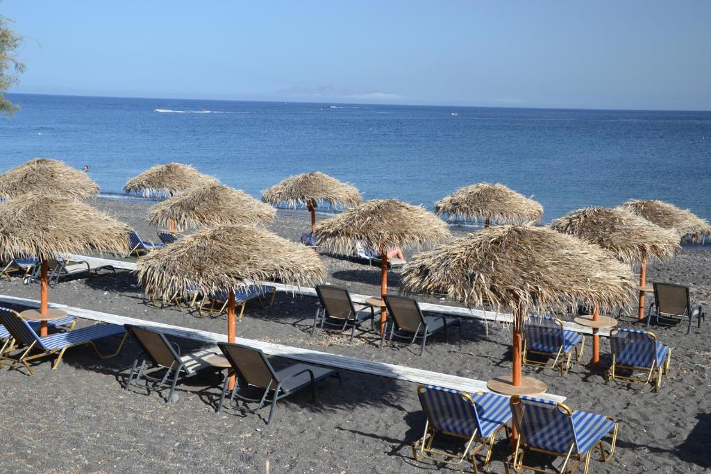 Elixir Del Mar On The Beach Kamari  Bagian luar foto